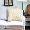 Edge Collections-20" x 20"-Gold-Decorative Swirl Pillow for Home Accents-1 pcs